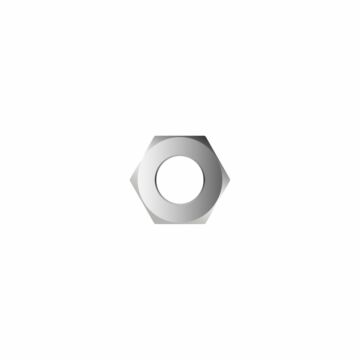 Hex nut chrome-plated steel M5