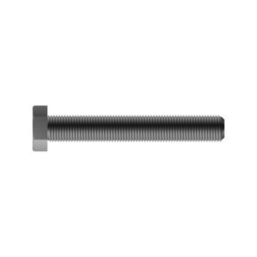 Hex head screw nickel-plated steel