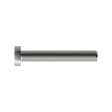 Hex head screw chrome-plated steel M8 x 100