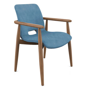 Conference chair "Texas" - blue