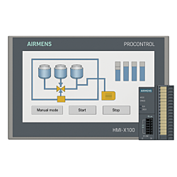 Steuerungssystem Airmens S7-1500 mit 10" HMI Comfort Panel